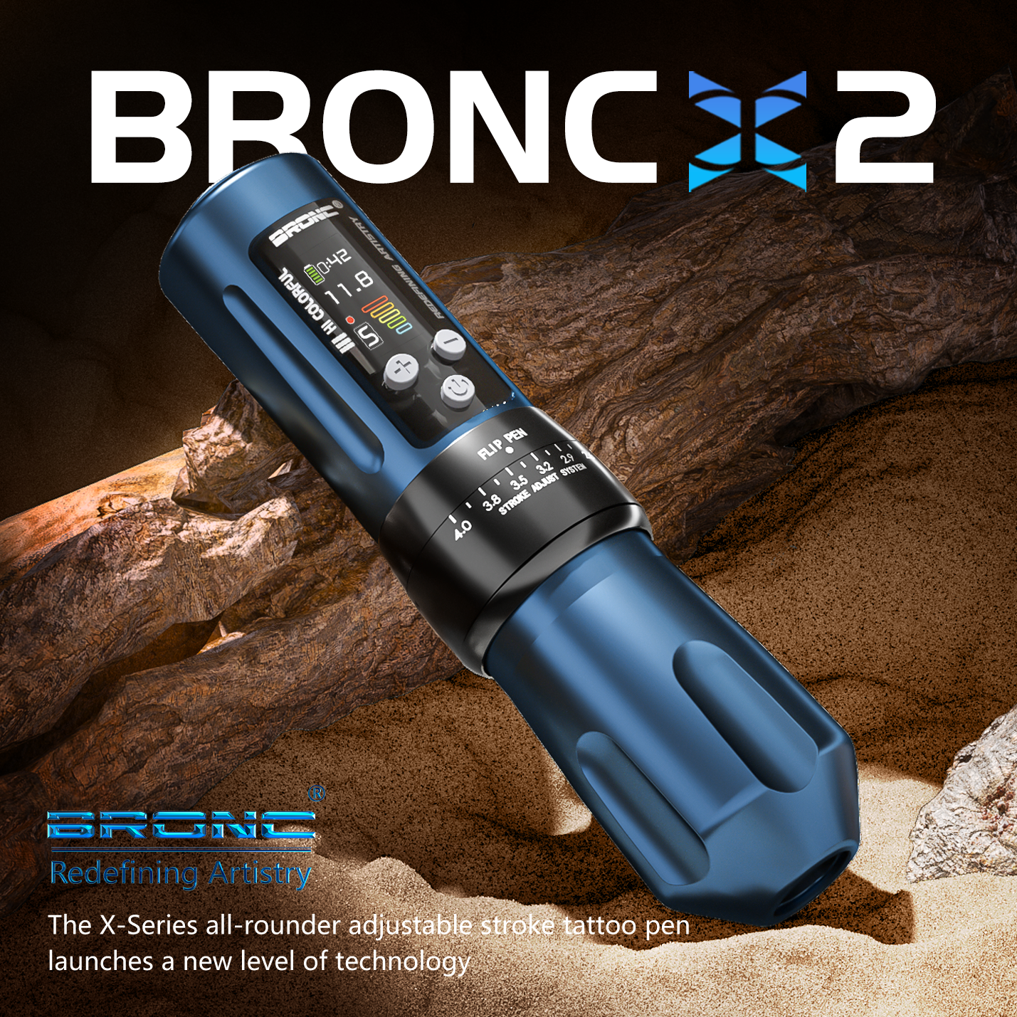 2024 BRONC Tattoo Pen Machine X2