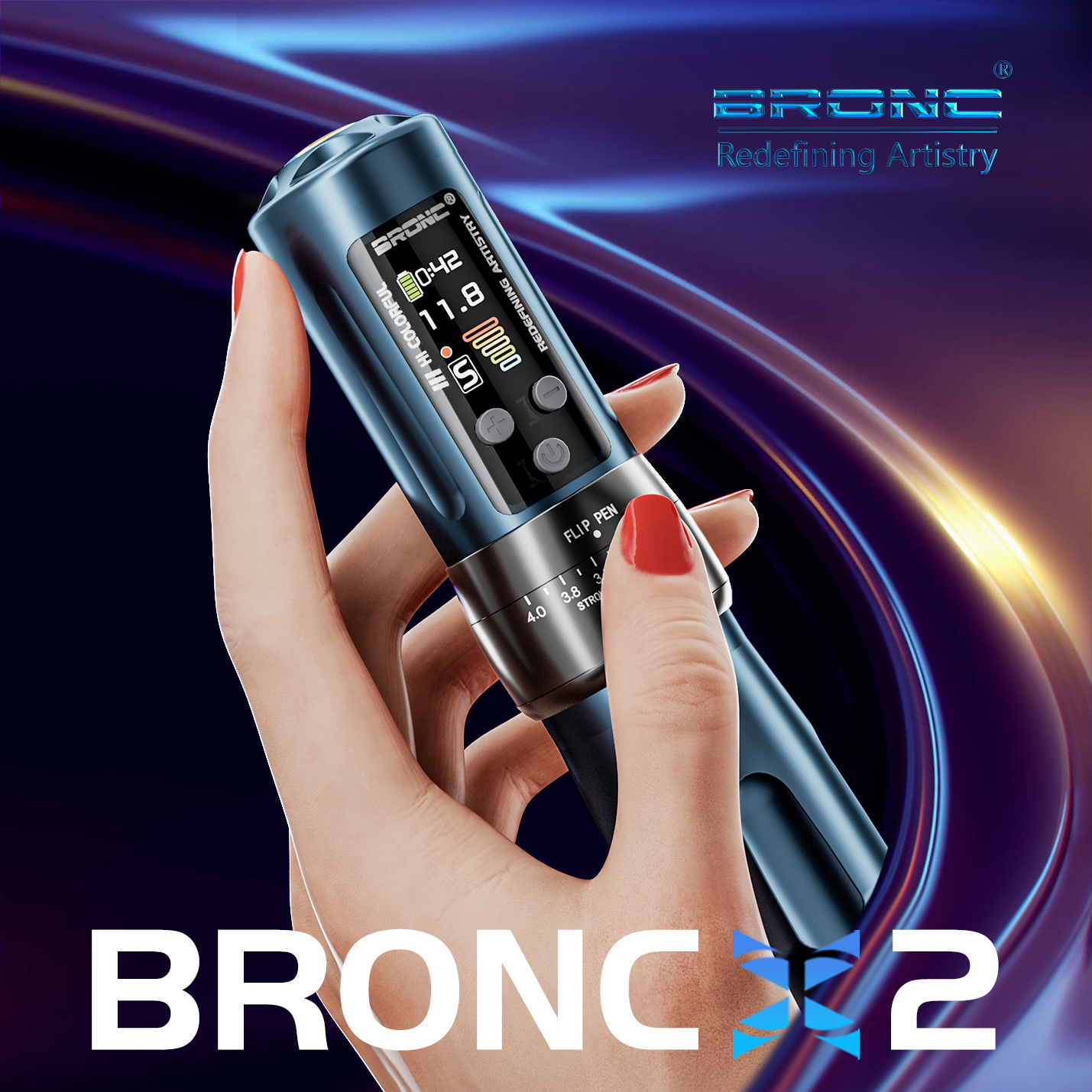 2024 BRONC Tattoo Pen Machine X2