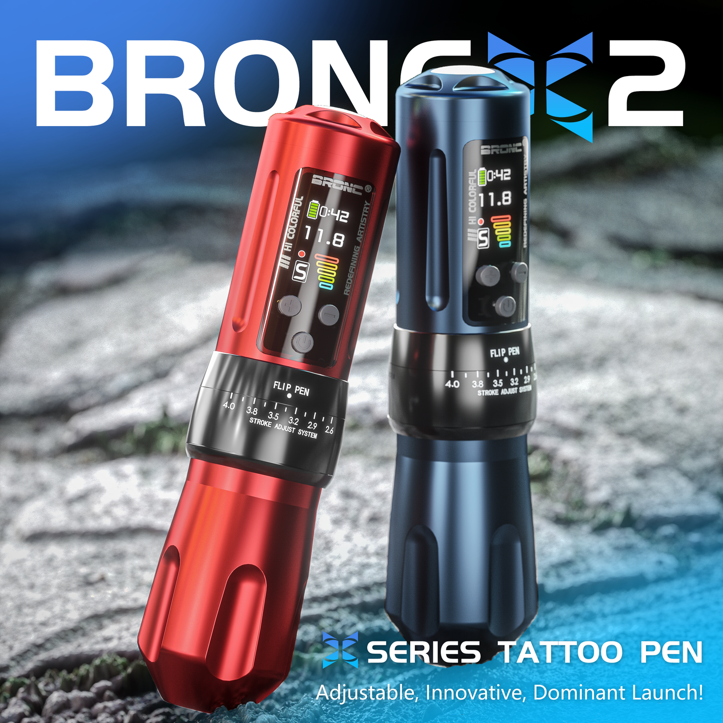 2024 BRONC Tattoo Pen Machine X2