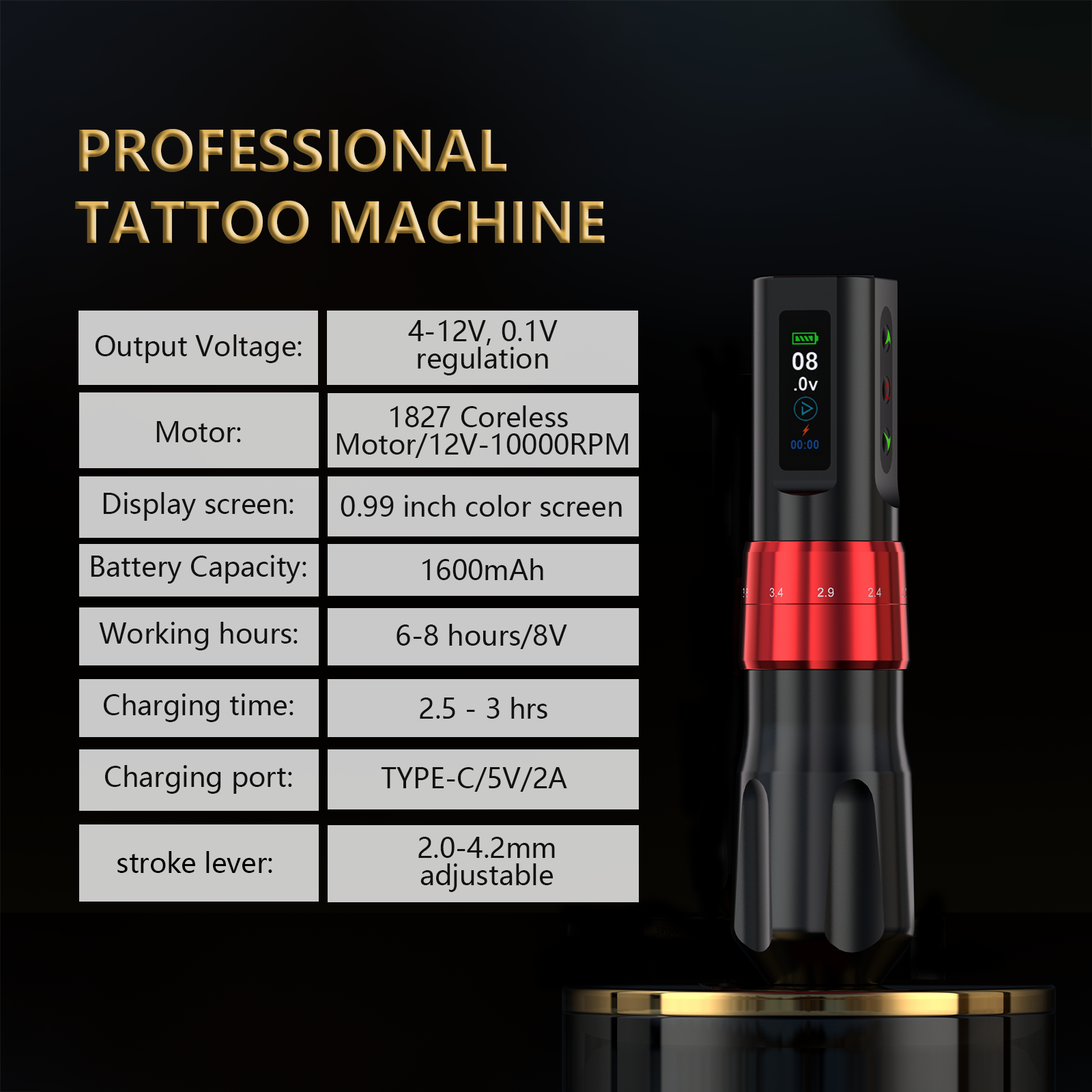 New v78 Professional Tattoo Pen