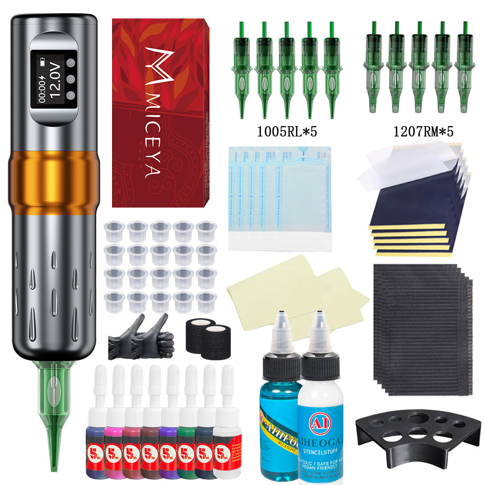 Bronc Tattoo kit supplies for professional tattooing.