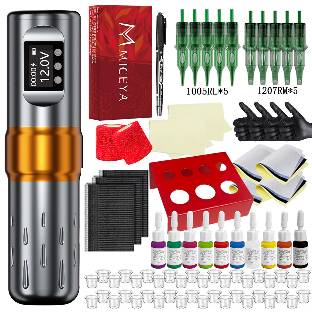 Bronc Tattoo kit supplies for professional tattooing.