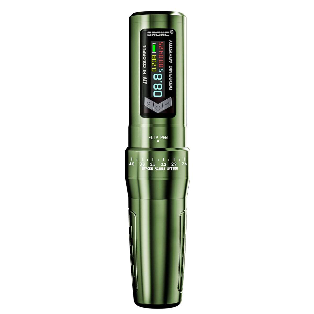 Adjustable wireless pen for SMP & tattoo with lightweight design, fast charging, variable voltage output, and overload protection.