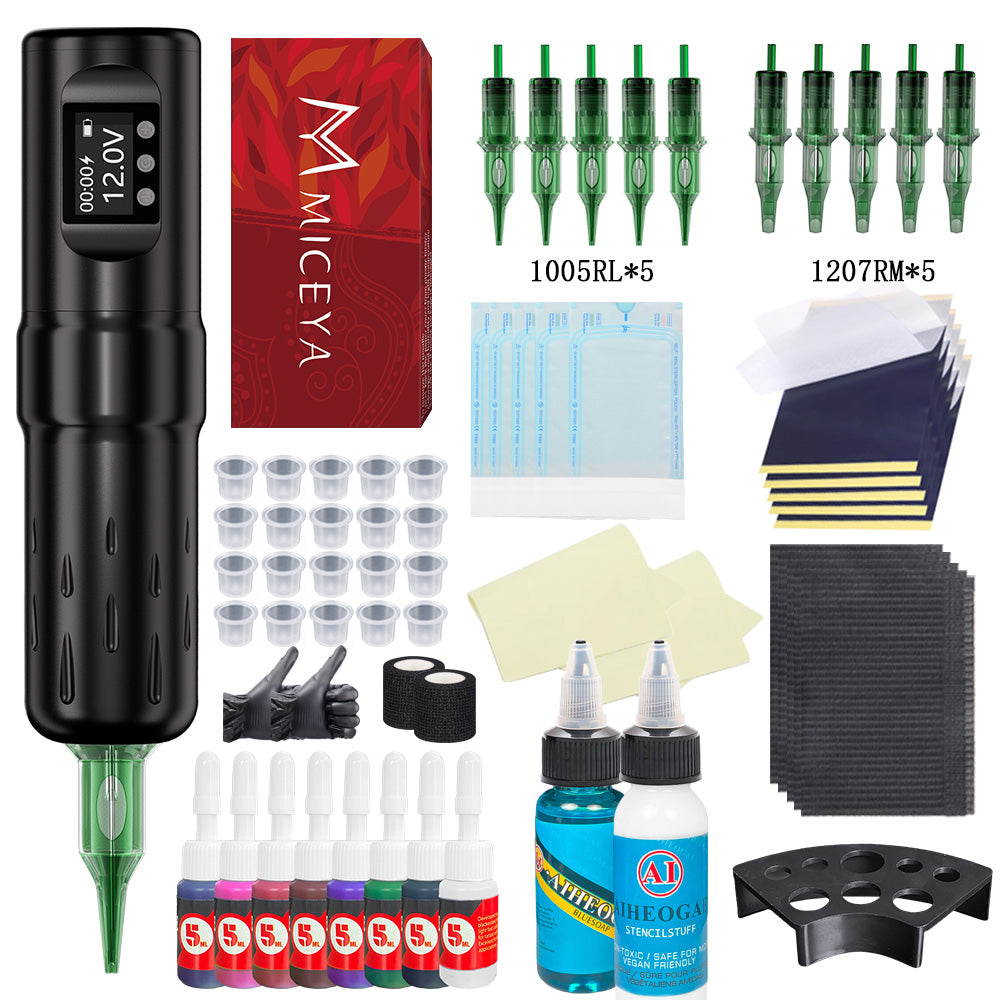 Bronc Tattoo kit supplies for professional tattooing.