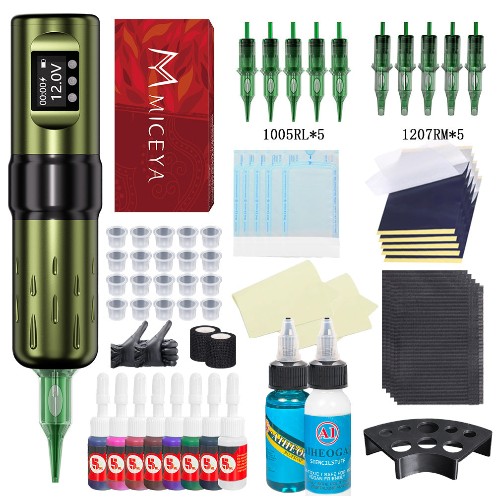 Bronc Tattoo kit supplies for professional tattooing.