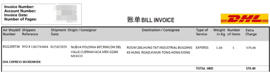 DHL Invoice