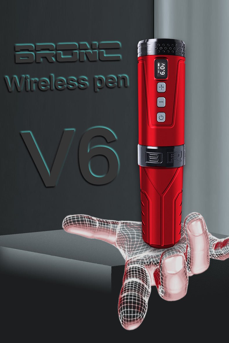 Bronc Wireless Tattoo Pen V6 – FLYDRAGON TATTOO SUPPLY