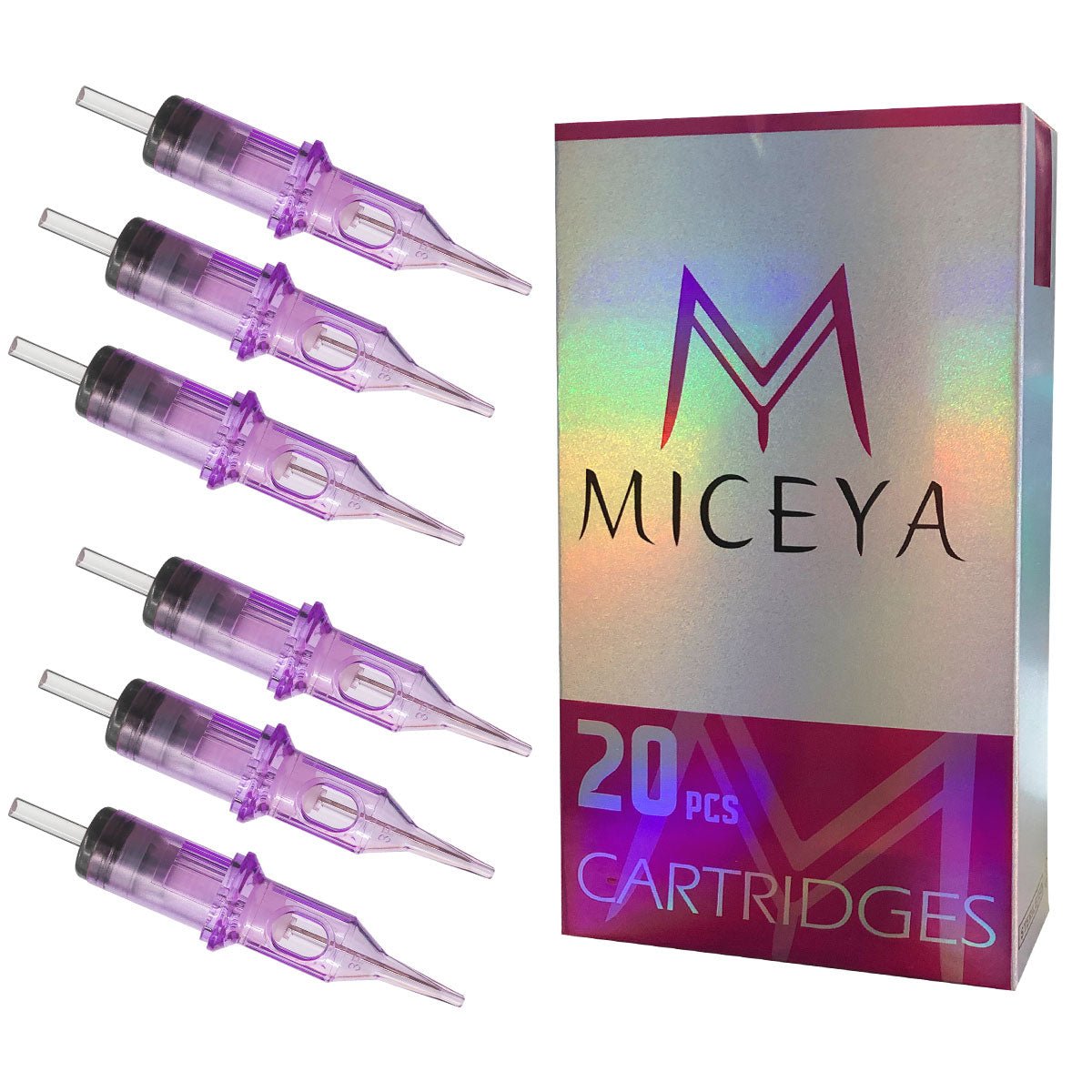 MICEYA Needle Cartridges Purple-Round Liner - BRONC TATTOO SUPPLY